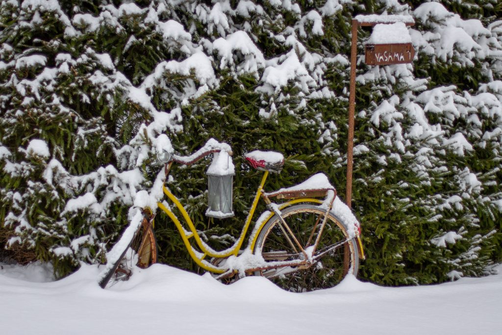 Wo stelle ich mein Fahrrad im Winter ab?