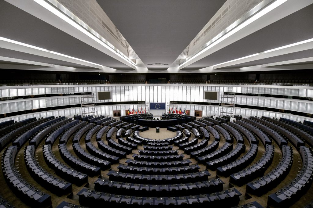 EU-Parlament - Plenarsaal in Strassburg